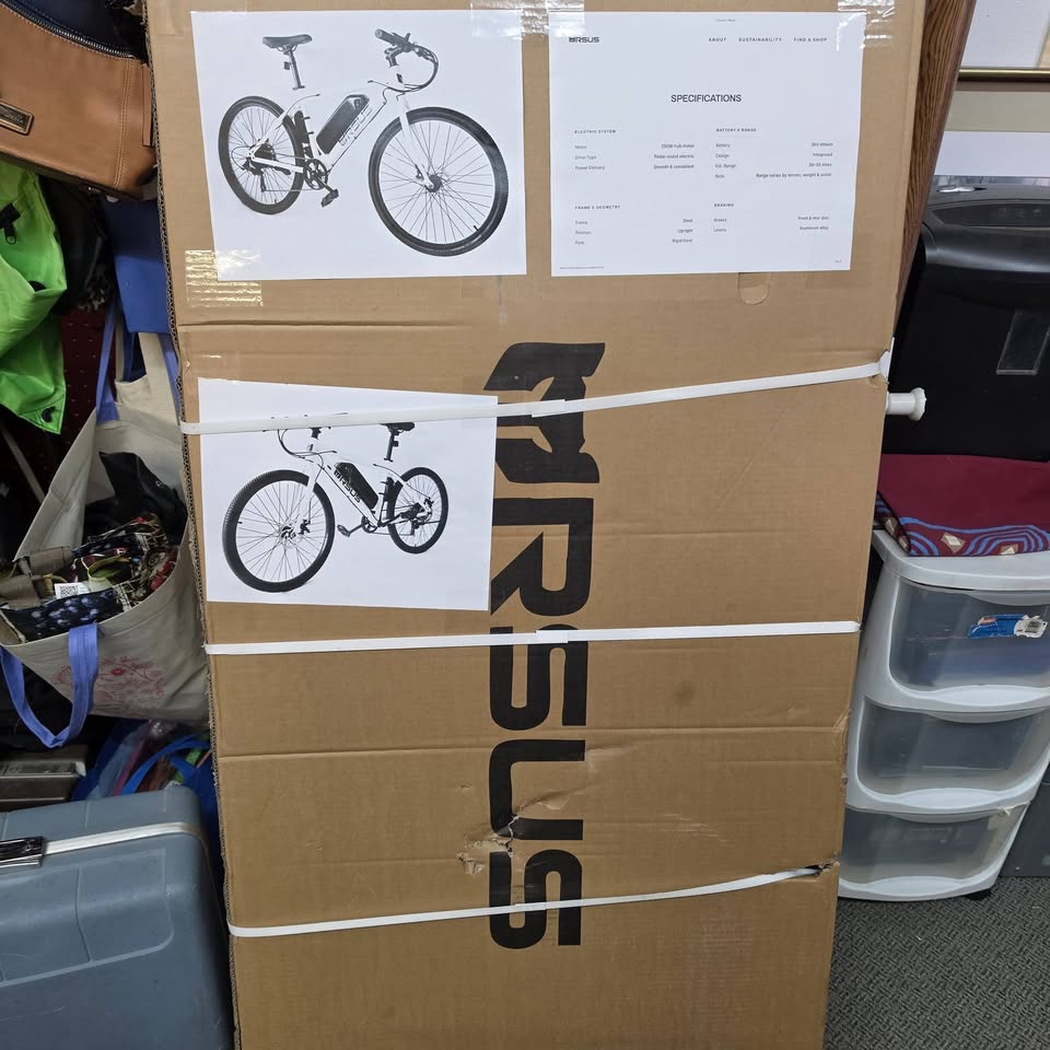 Boxed electric bicycle among specialty goods